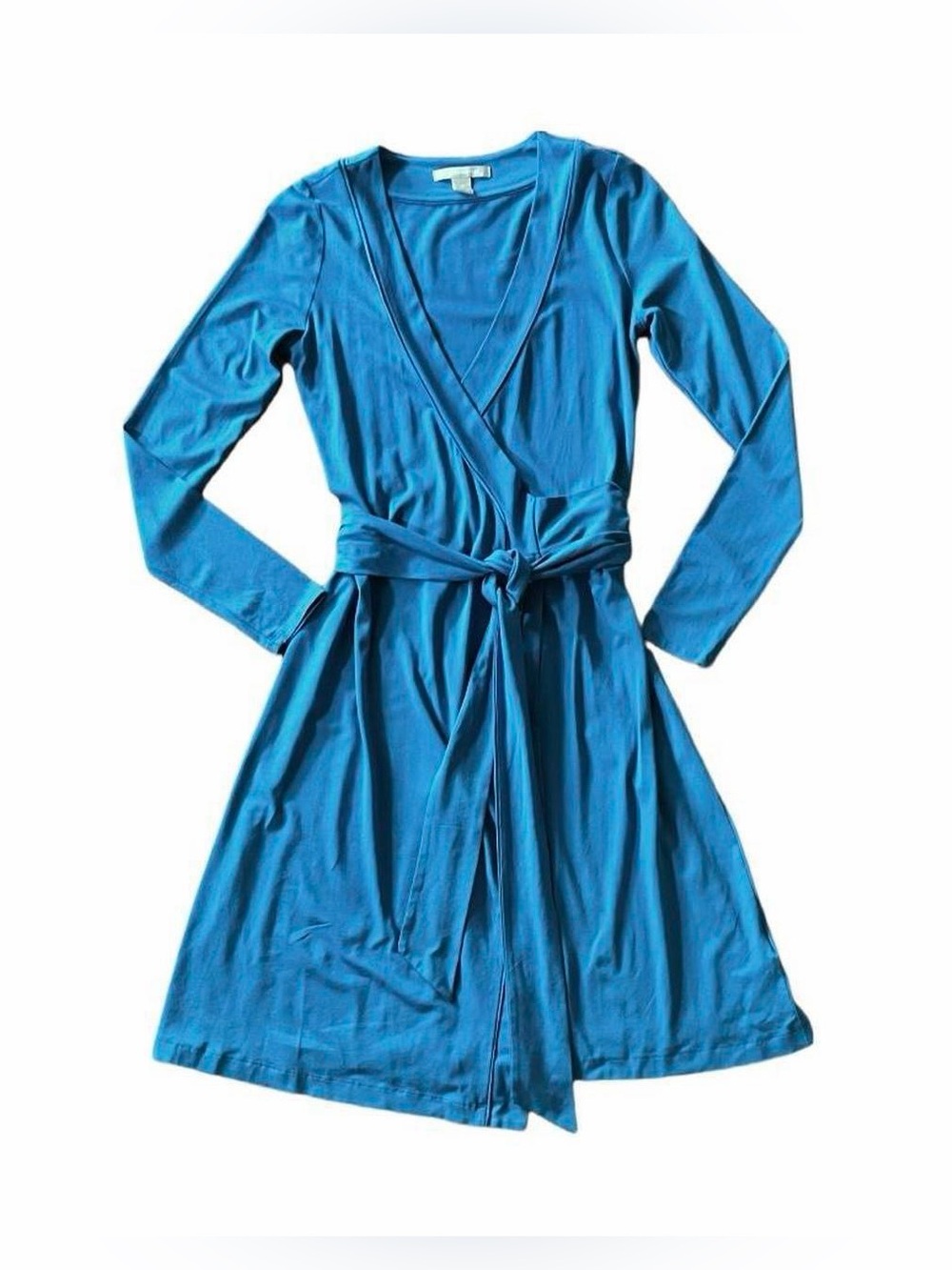 Banana Republic Blue Jersey Wrap Dress XS